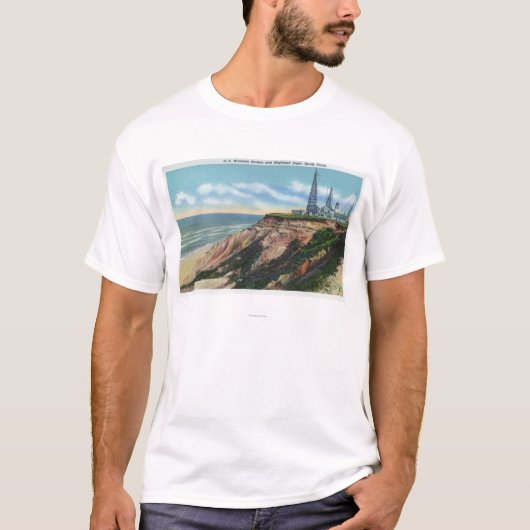 米国の無線場所、高地の眺め Tシャツ (正面)