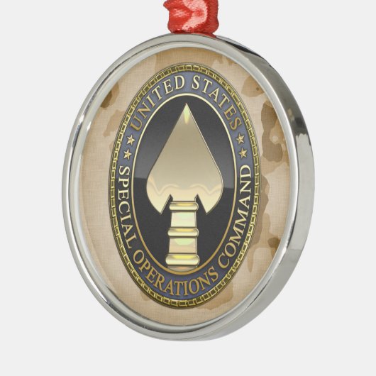 米国の特殊作戦部隊 メタルオーナメント (左)