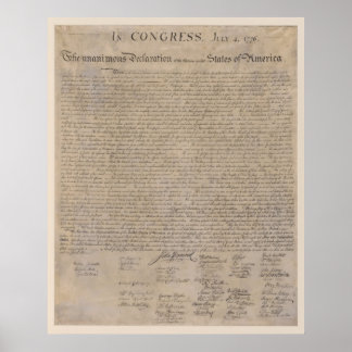 米国の独立宣言 ポスター
