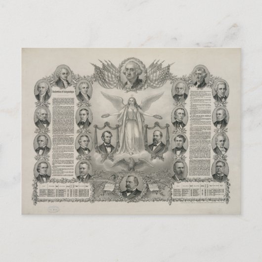 米国の独立宣言 ポストカード (正面)