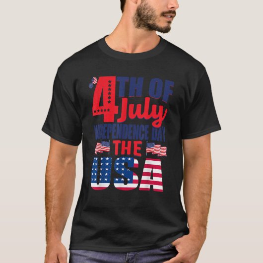 米国の独立記念日 Tシャツ (正面)