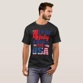 米国の独立記念日 Tシャツ (正面フル)