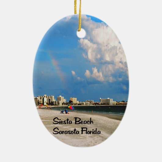 米国の異なった区域の写真 セラミックオーナメント (裏面)