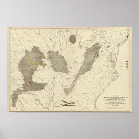 米国の石炭田 ポスター (正面)