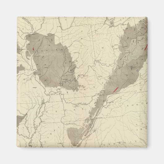 米国の石炭田 マグネット (正面)