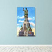 米国の祖先へのNat'l記念碑のビュー キャンバスプリント (インサイチュ (ウッドフロア))