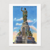 米国の祖先へのNat'l記念碑のビュー ポストカード (正面)