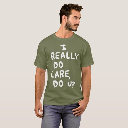 米国の移住のワイシャツ-私は実際に、U気になりますか。 Tシャツ (正面フル)