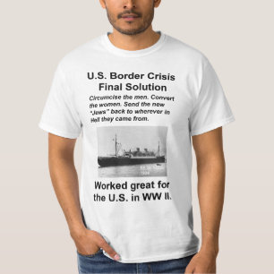 米国の移民ブラック Tシャツ