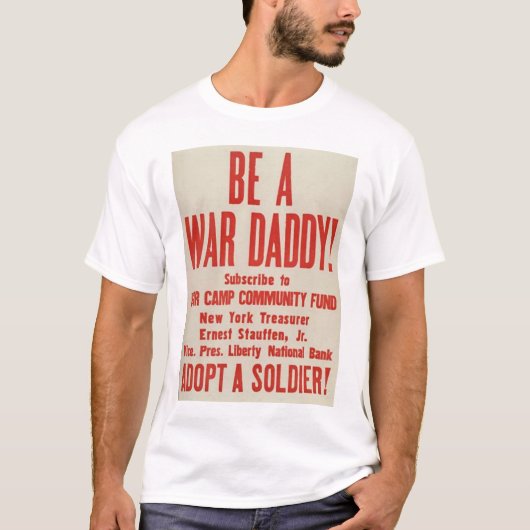 米国の第1次世界大戦ポスター Tシャツ (正面)