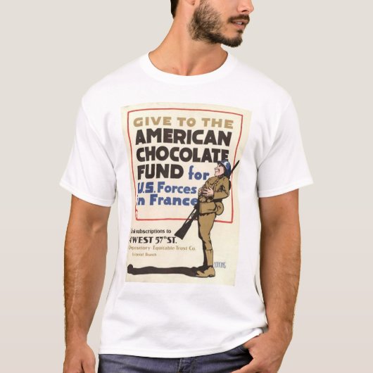 米国の第1次世界大戦ポスター Tシャツ (正面)