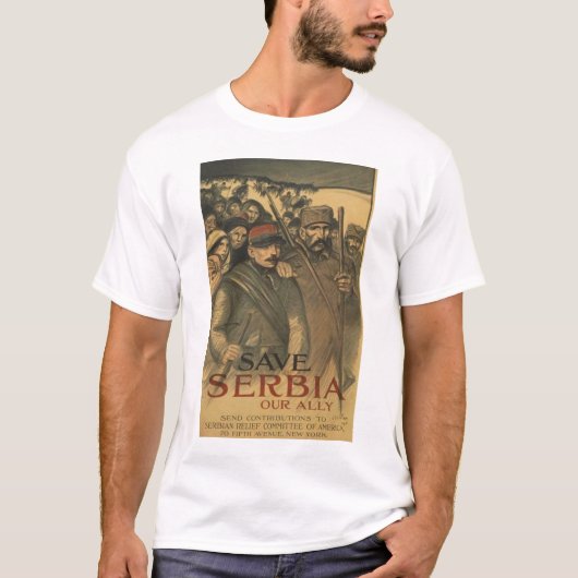 米国の第1次世界大戦ポスター Tシャツ (正面)