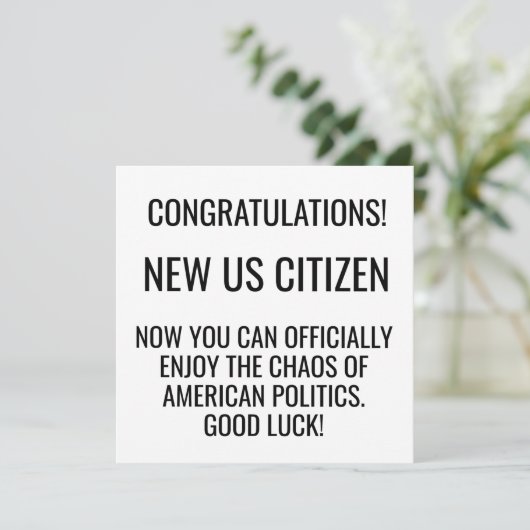 米国の米国市民帰化の移民 シーズンカード (スタンド正面)