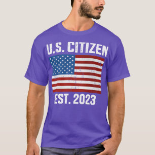 米国の米国市民2023年に新しい市民権を取得 Tシャツ