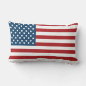 米国の米国旗の星条旗 ランバークッション (裏面)
