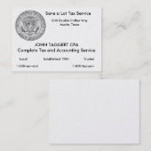 米国の素晴らしいシールの半ドルの名刺 名刺 (正面/裏面)