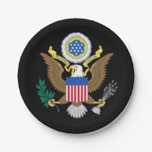 米国の素晴らしいシール ペーパープレート (正面)