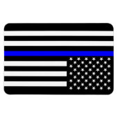 米国の細い青 マグネット (横)