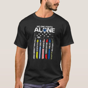 米国の細線警察に最初の救援者がMIを攻撃 Tシャツ