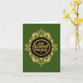 米国の縁どパトロカスタマイズーカード カード (黄色い花)