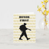 米国の縁ど巡回日シルエットグリーティングカード カード (黄色い花)