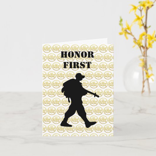 米国の縁ど巡回日シルエットグリーティングカード カード (黄色い花)