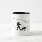 米国の縁ど巡視日のマグカップ マグカップ (中央)