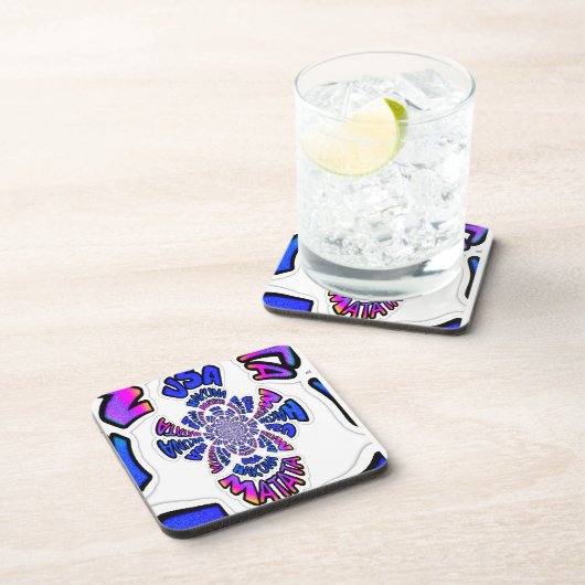 米国の美しい驚くべき文字引用文デザイン コースター (右側)