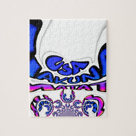 米国の美しい驚くべき文字引用文デザイン ジグソーパズル (縦)