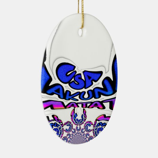 米国の美しい驚くべき文字引用文デザイン セラミックオーナメント (右)