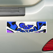 米国の美しい驚くべき文字引用文デザイン バンパーステッカー (車上)