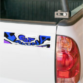 米国の美しい驚くべき文字引用文デザイン バンパーステッカー (トラック上)