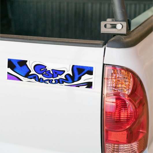 米国の美しい驚くべき文字引用文デザイン バンパーステッカー (トラック上)