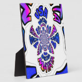 米国の美しい驚くべき文字引用文デザイン フォトプラーク (側面)