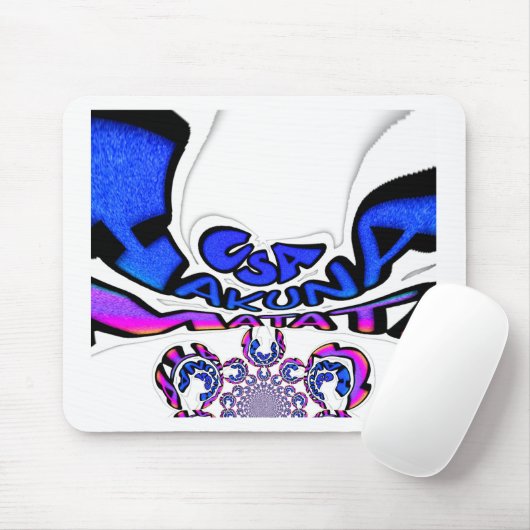 米国の美しい驚くべき文字引用文デザイン マウスパッド (マウス)