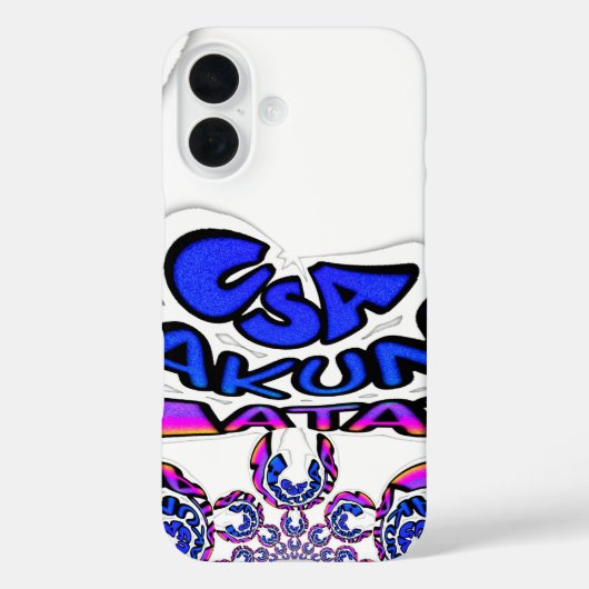 米国の美しい驚くべき文字引用文デザイン Case-Mate iPhoneケース (裏面)