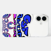 米国の美しい驚くべき文字引用文デザイン Case-Mate iPhoneケース (裏面 (横))