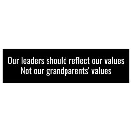 米国の老齢政治を終わらせる：政治年齢制限 バンパーステッカー