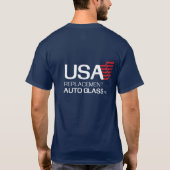 米国の自動車ガラス Tシャツ (裏面)