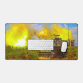 米国の自己推進ホウィツァー – M109パラディン デスクマット (キーボード&マウス)