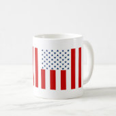 米国の自由の変化の市民旗の息子 コーヒーマグカップ (正面右)