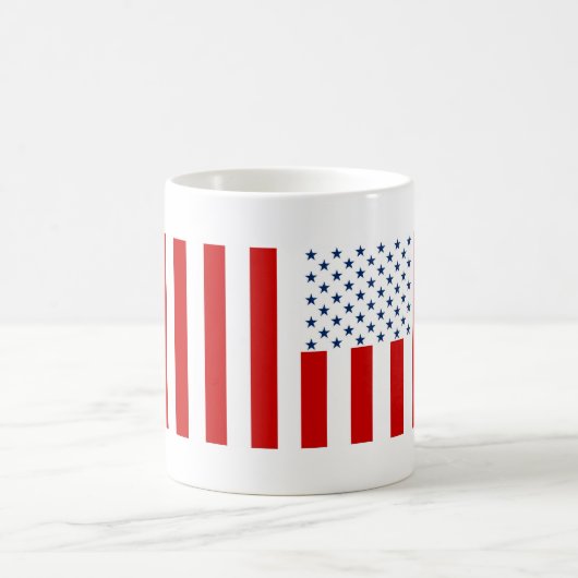 米国の自由の変化の市民旗の息子 コーヒーマグカップ (中央)