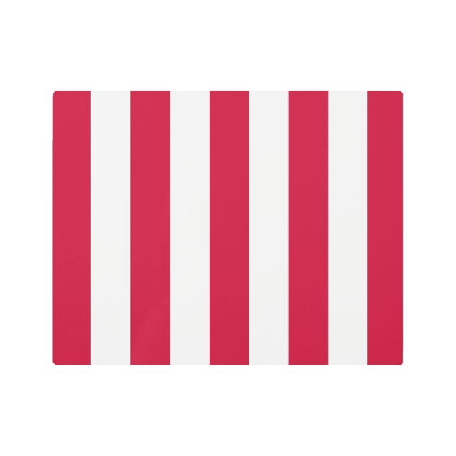 米国の自由の息子9ストライプカ国旗 メタルプリント (正面)