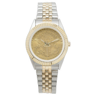 米国の自由金ゴールドコイン$20 in God We Trust 腕時計