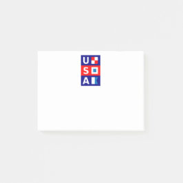 米国の航海の赤白青海上帆走旗 ポストイット