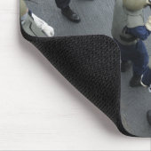 米国の船員が50口径のM2HBを発射 マウスパッド (コーナー)