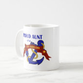 米国の船員の誇り高い叔母さん コーヒーマグカップ (正面左)