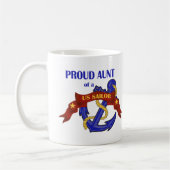 米国の船員の誇り高い叔母さん コーヒーマグカップ (左)