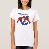 米国の船員の誇り高い叔母さん Tシャツ (正面)