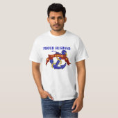 米国の船員の誇り高い夫 Tシャツ (正面フル)
